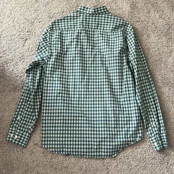 EUC Banana Republic Green and Blue Plaid Shirt - Medium - Picture 4 of 6